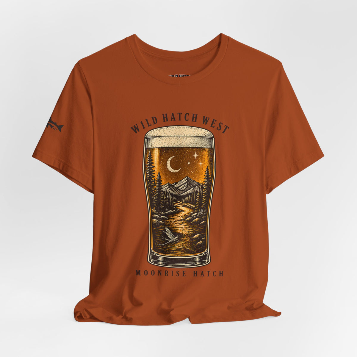 Moonrise Hatch Beer Pint T-Shirt, Autumn or Olive