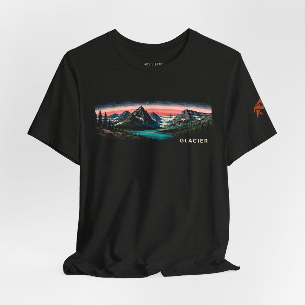 Glacier Lake Sunset Tee