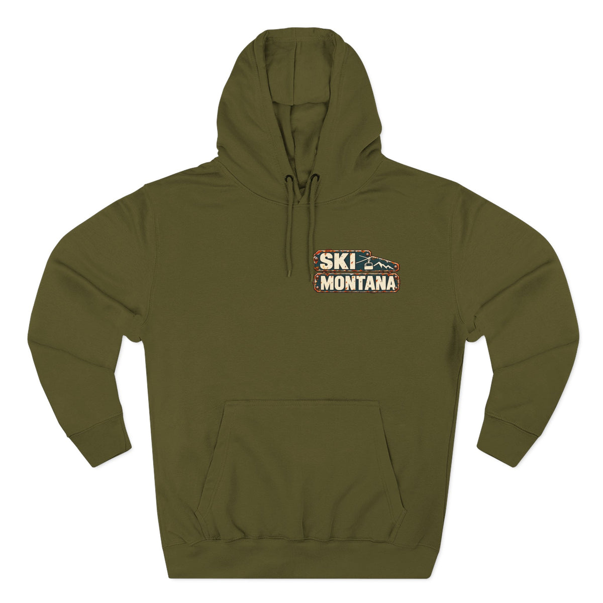 Ski Montana Resort Signs Hoodie