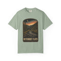 Bitterroot Flats Scenic Tee — Moonlit Mountain River Landscape T-Shirt