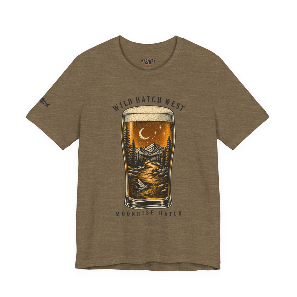 Moonrise Hatch Beer Pint T-Shirt, Autumn or Olive