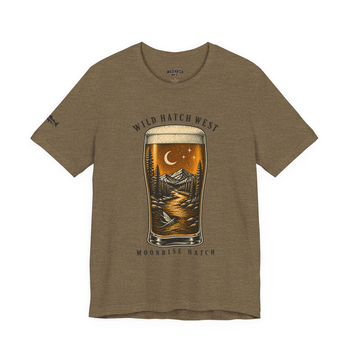 Moonrise Hatch Beer Pint T-Shirt, Autumn or Olive