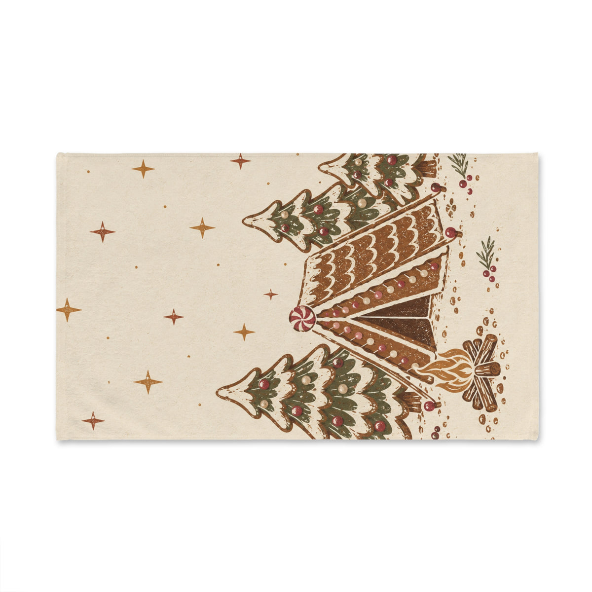 Camp Gingerbread Hand Towel