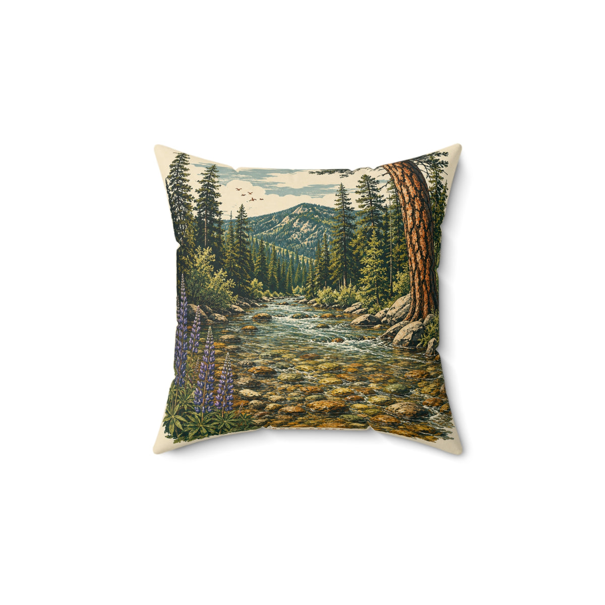 Faux Suede Square Pillow