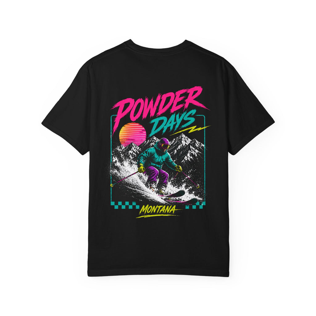 Powder Days T-Shirt — Vintage Ski Graphic Tee (Montana)