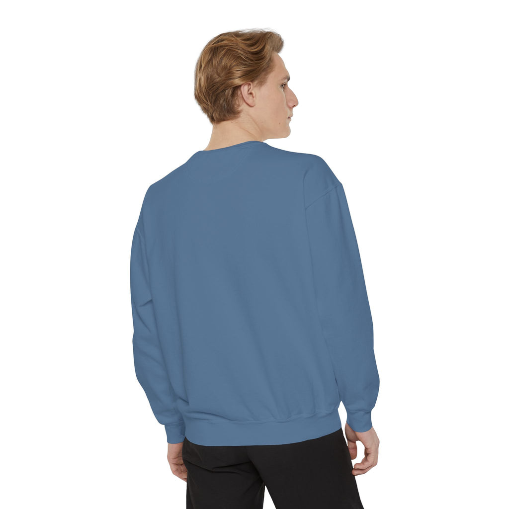 Floral Vintage Peony Sweatshirt, Green, Blue and Crimson