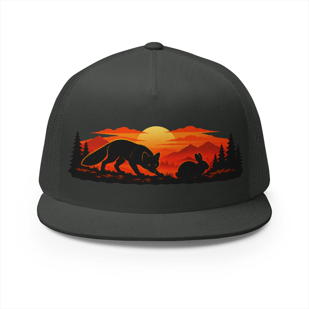 On the Hunt Trucker Cap — Mountain Silhouette Snapback