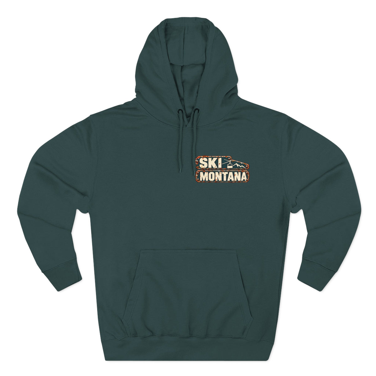 Ski Montana Resort Signs Hoodie