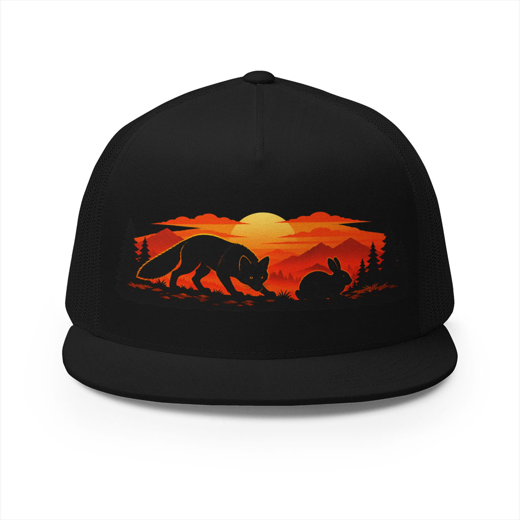 On the Hunt Trucker Cap — Mountain Silhouette Snapback