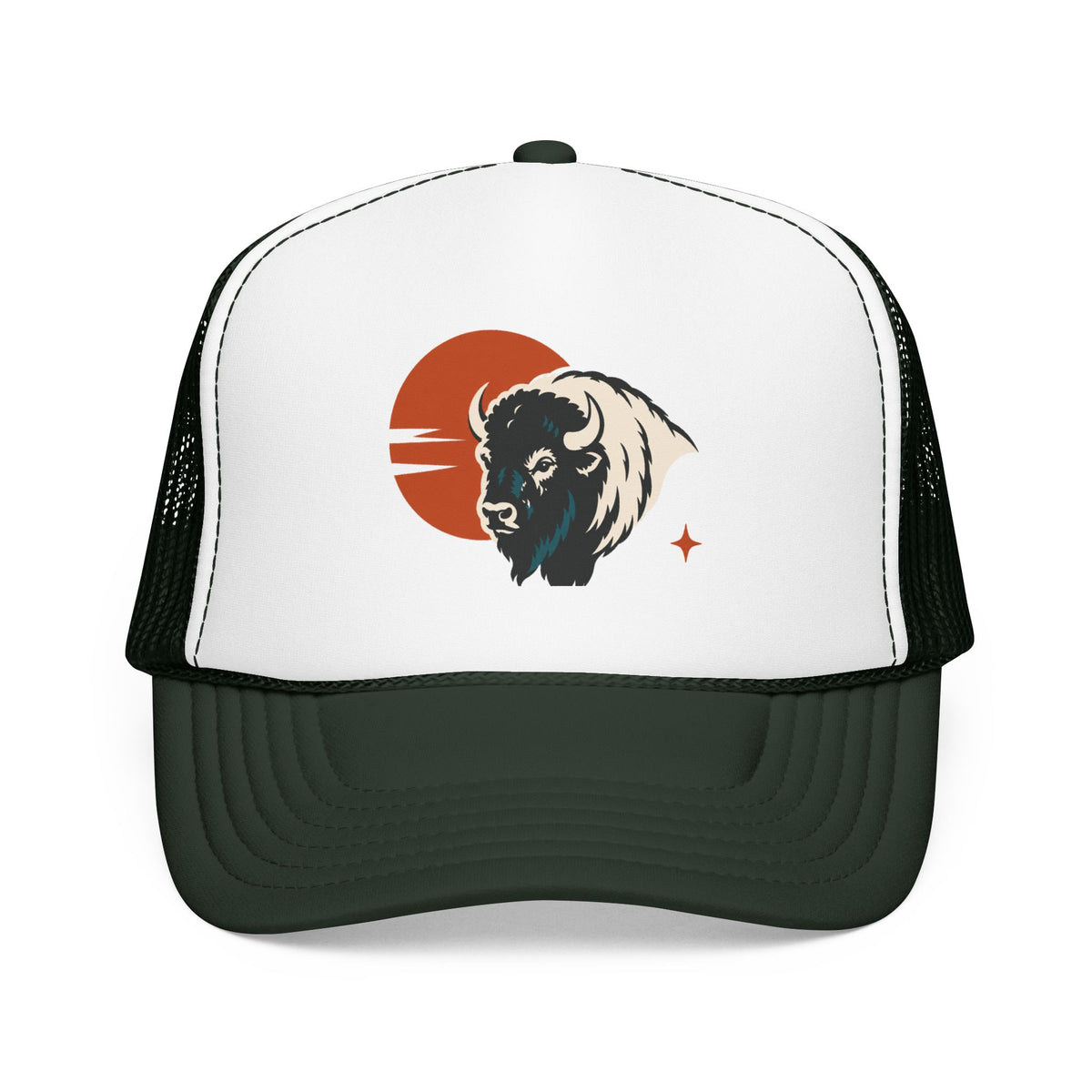 Buffalo Sunset Foam Trucker Hat