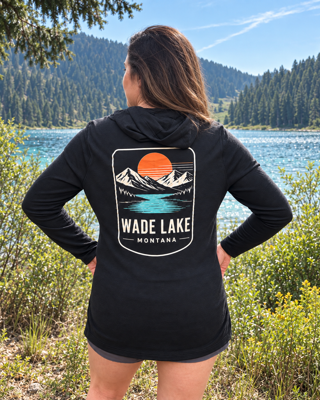 Wade Lake Women's Lightweight Tri-Blend Wicking Hoodie