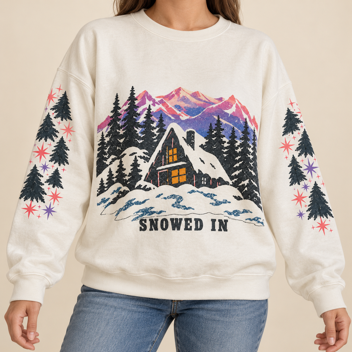 Cozy Mountain Winter Crewneck