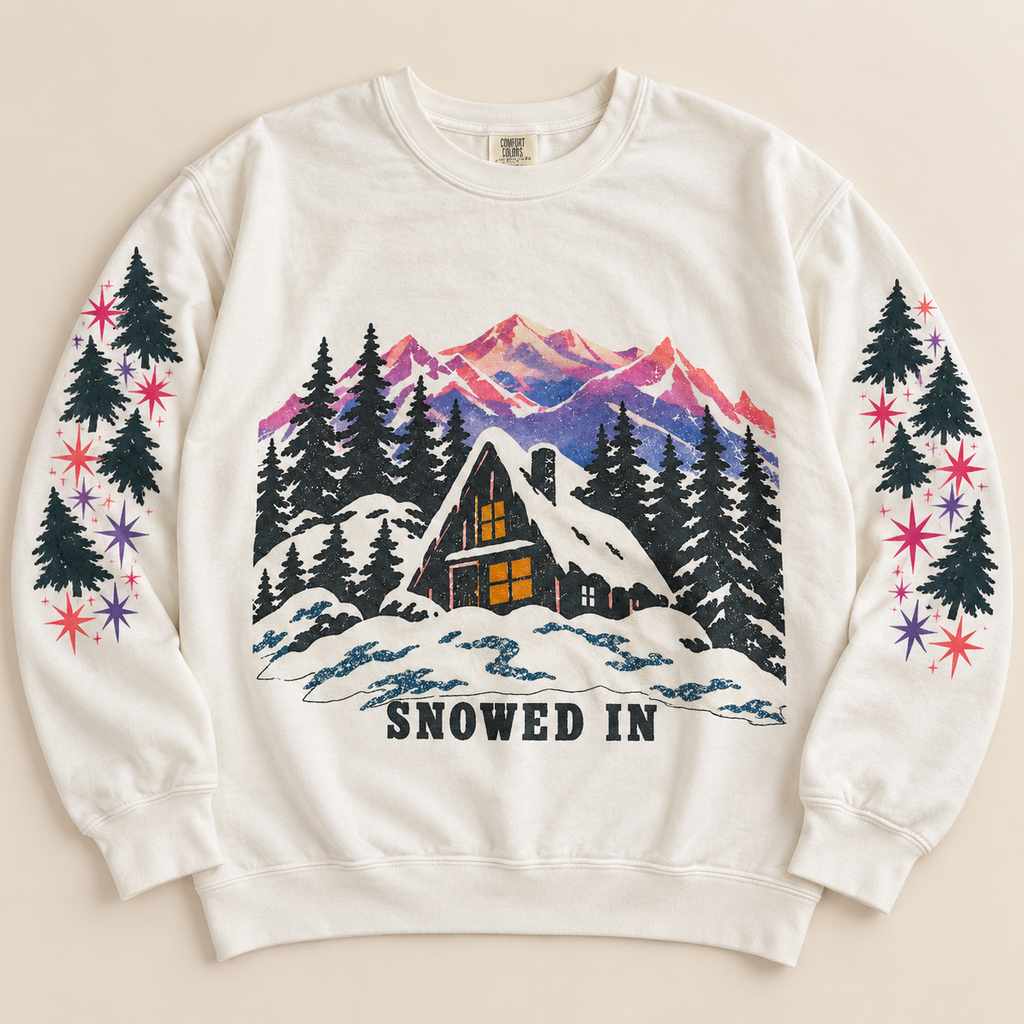 Cozy Mountain Winter Crewneck