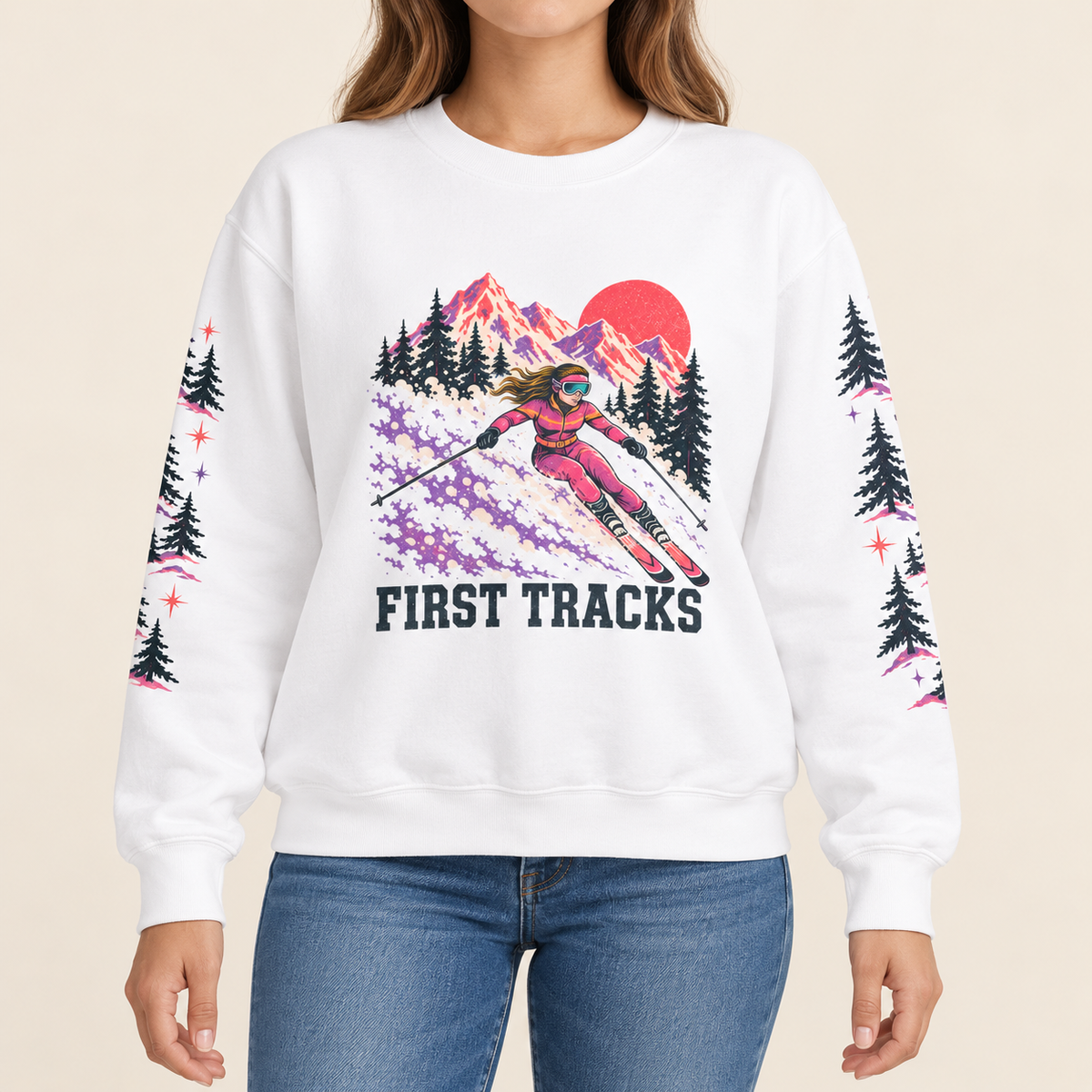 First Tracks Retro Ski Sweatshirt