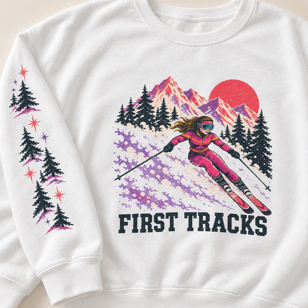 First Tracks Retro Ski Sweatshirt