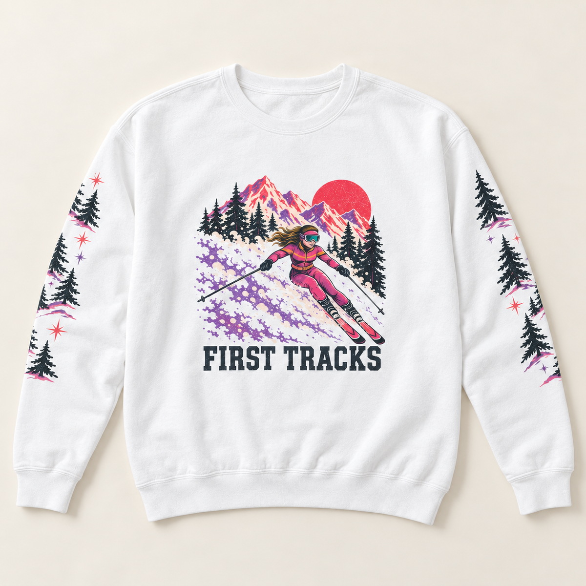 First Tracks Retro Ski Sweatshirt