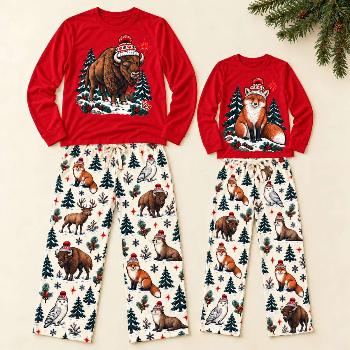 Wild Christmas Kids Lounge Pants