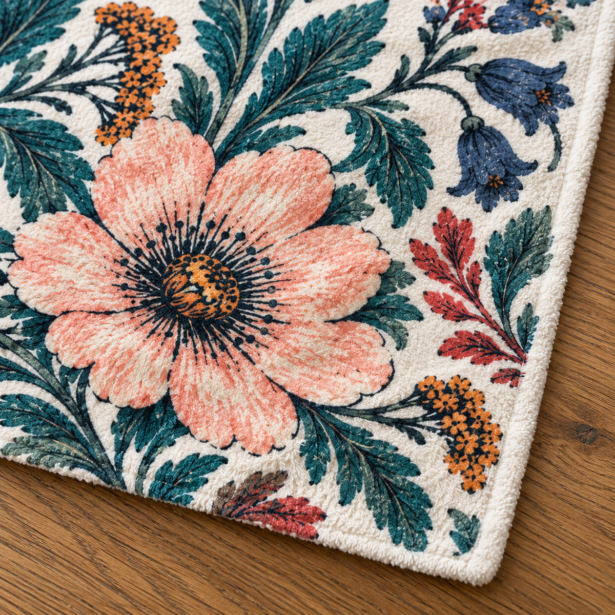 Pink Peony Botanical Hand Towel