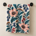 Pink Peony Botanical Hand Towel