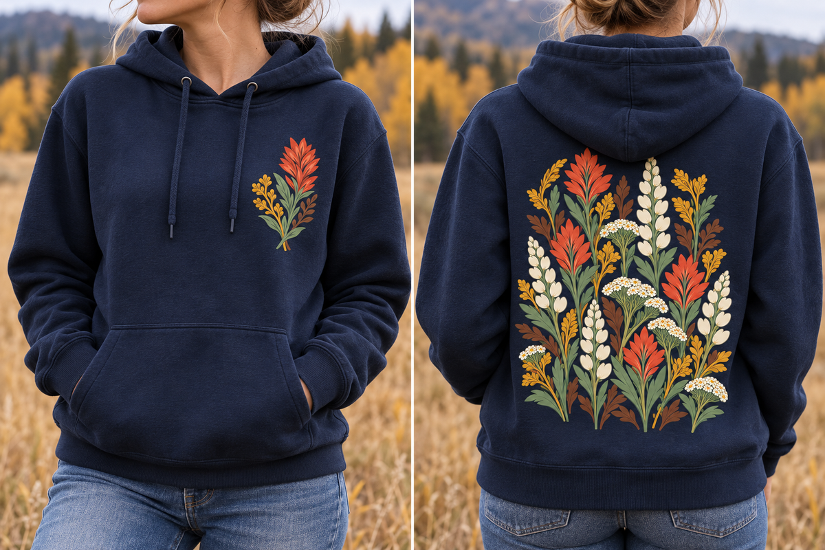 Montana Wildflower Meadow Hoodie