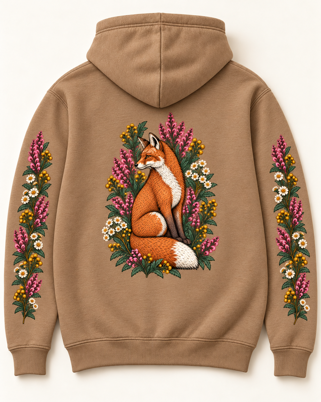 Fox & Botanical Nature Hoodie