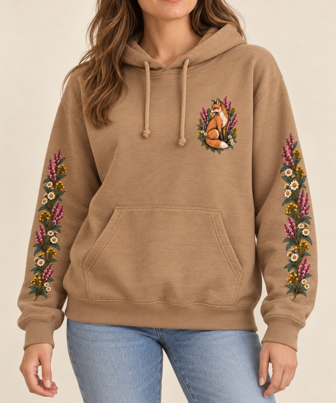 Fox & Botanical Nature Hoodie
