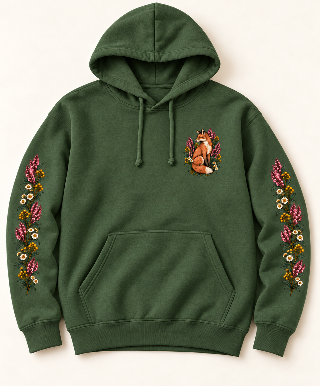 Fox & Botanical Nature Hoodie