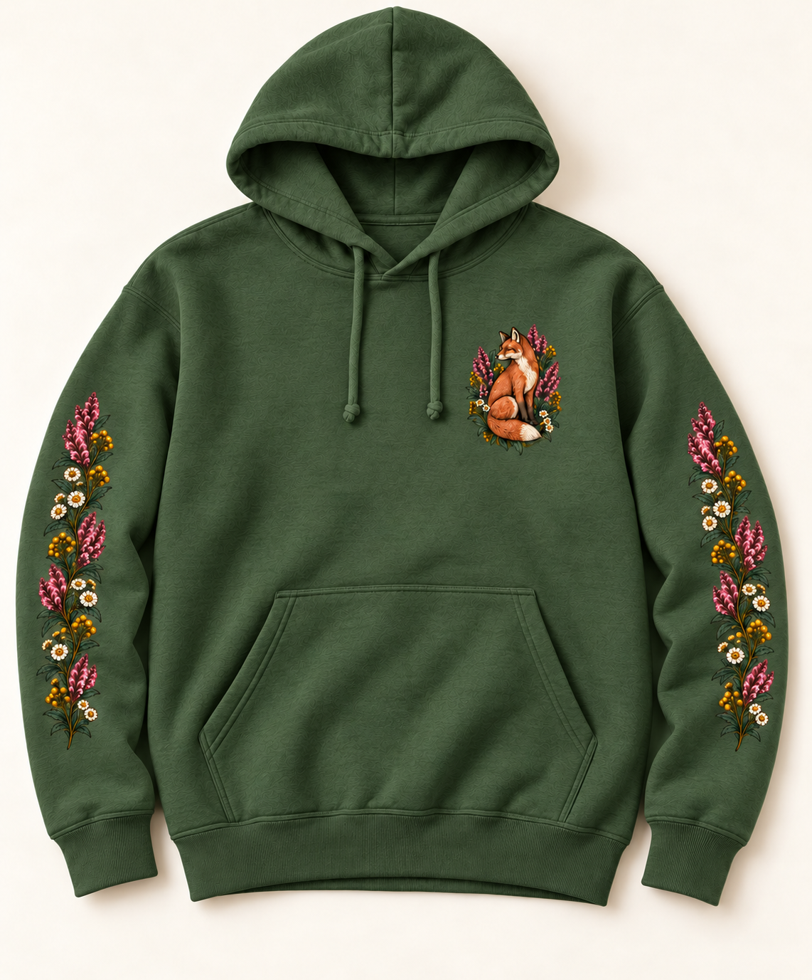 Fox & Botanical Nature Hoodie