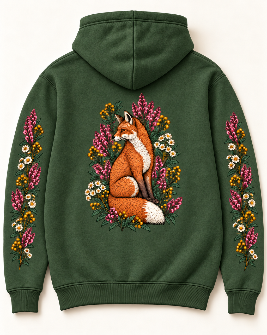 Fox & Botanical Nature Hoodie