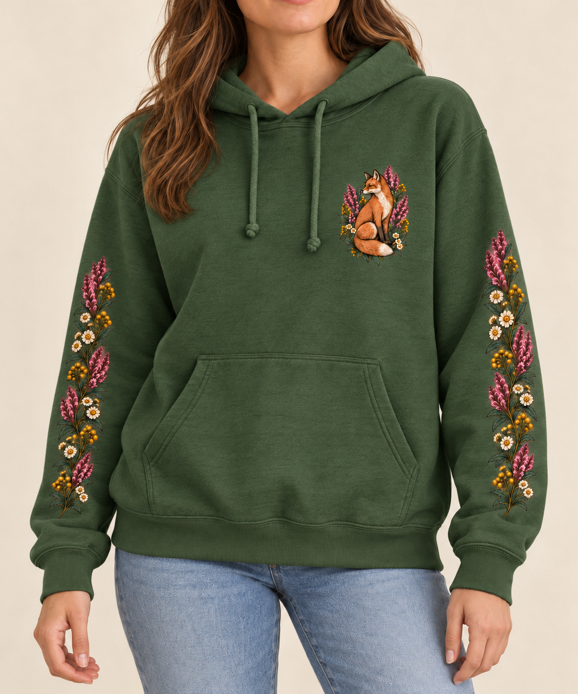 Fox & Botanical Nature Hoodie