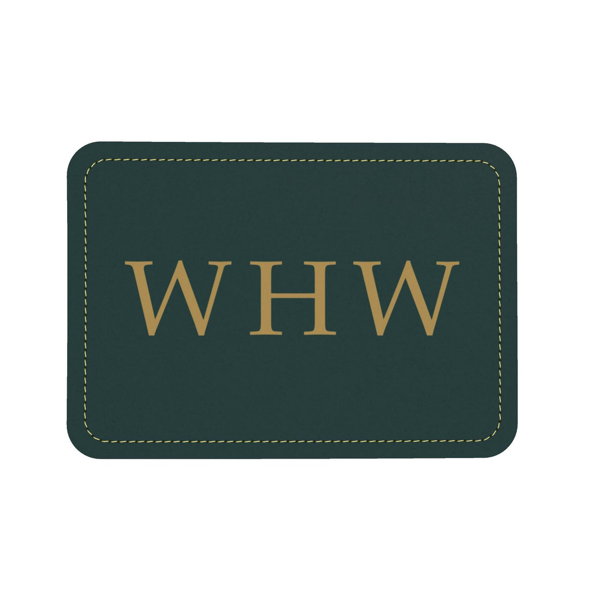 Large River Cut Leather Clutch | Deep Teal Topographic Design