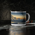 Vintage Mountain Sunset with Elk Camping Mug