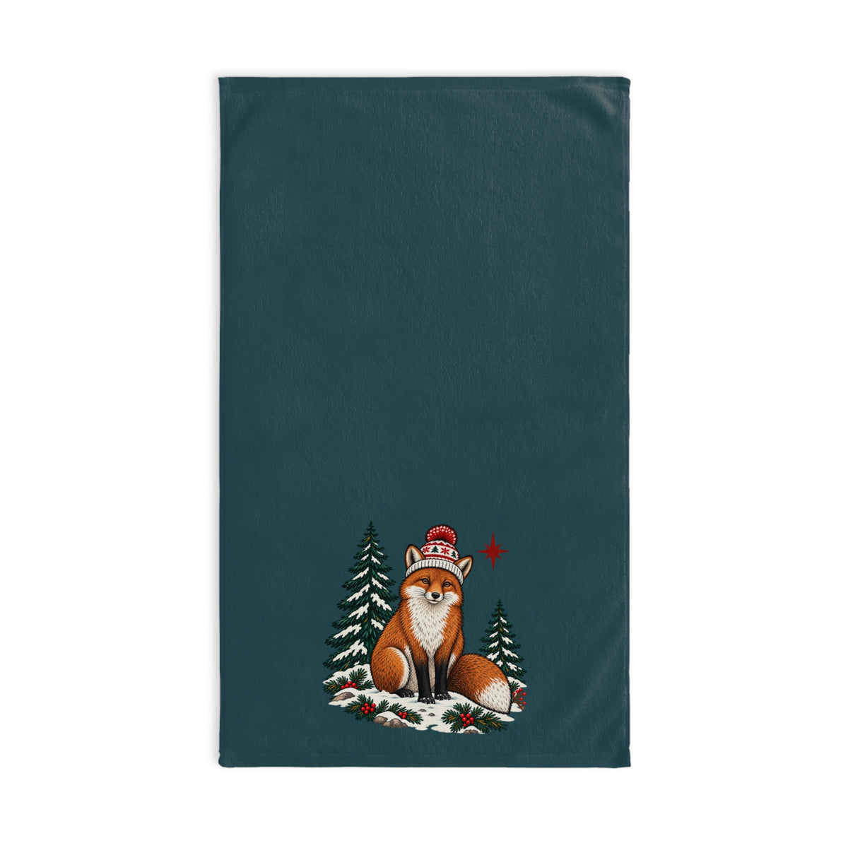 Fox Holiday Hand Towel