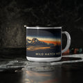 Enamel Camp Cup — Wild Horizons Bison Sunset Campfire Mug