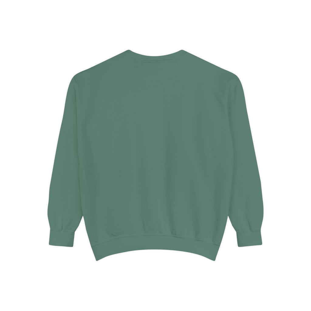 Floral Vintage Peony Sweatshirt, Green, Blue and Crimson