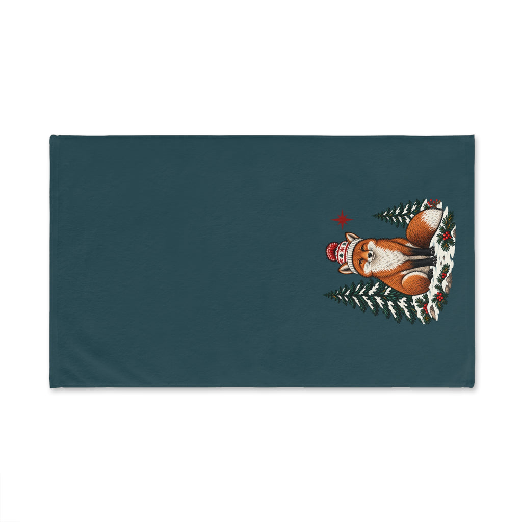 Fox Holiday Hand Towel