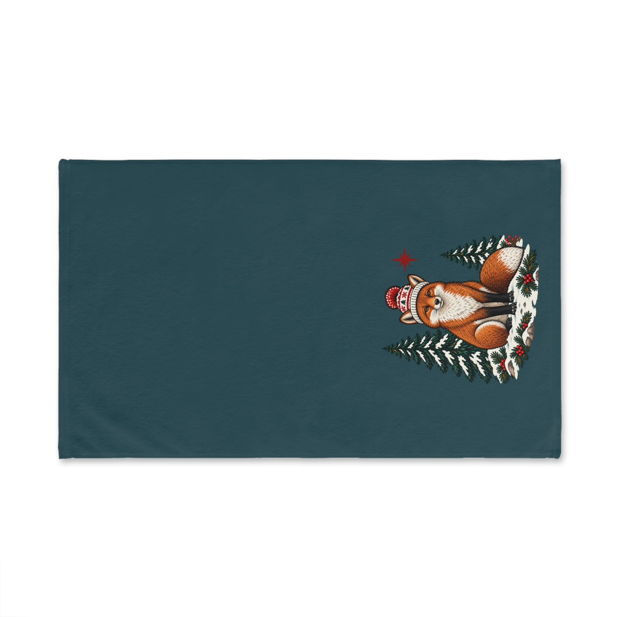 Fox Holiday Hand Towel