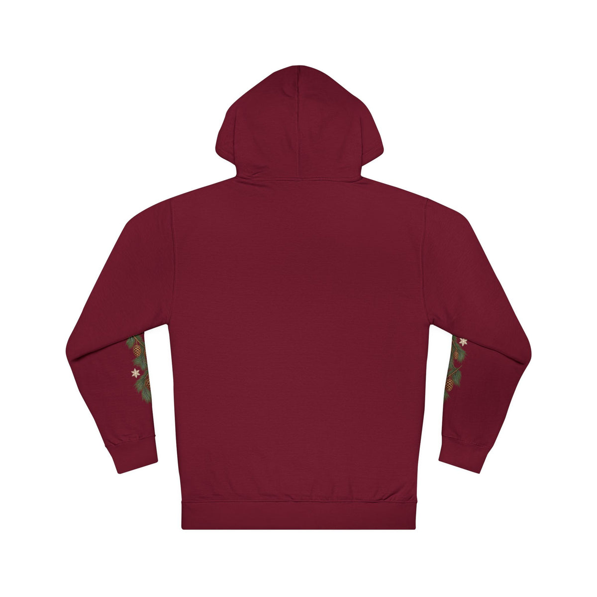 Navy Winter Pine Sleeve Artwork Hoodie