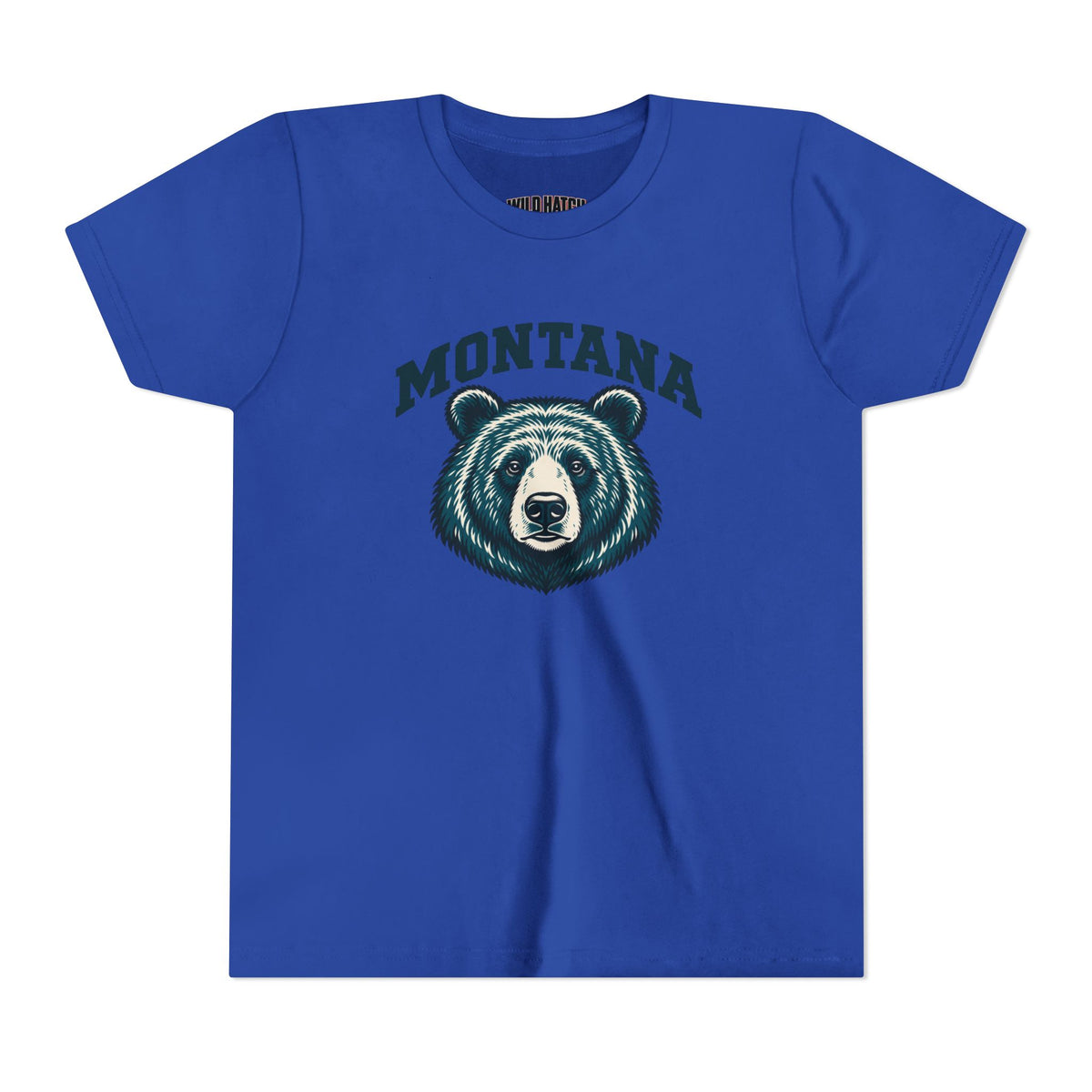 Montana Bear Youth Tee, Maroon or Teal