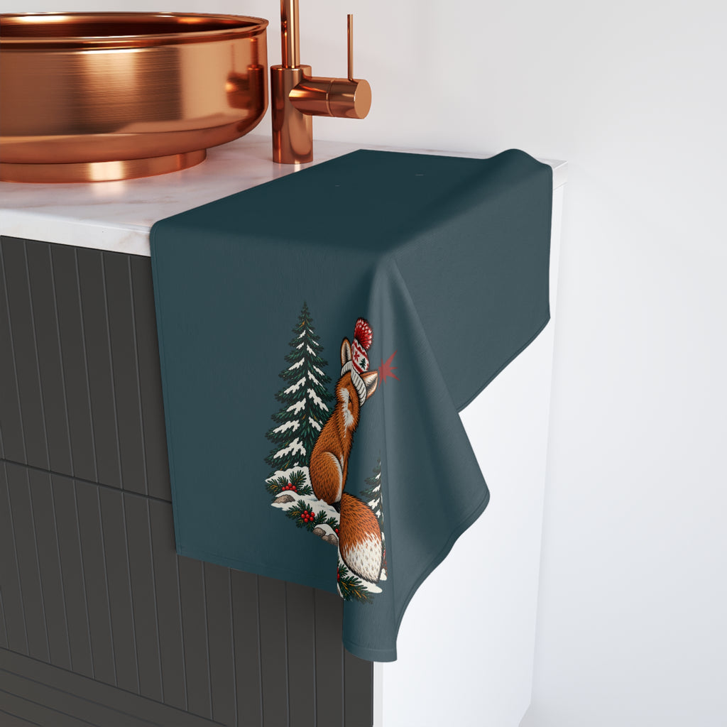 Fox Holiday Hand Towel