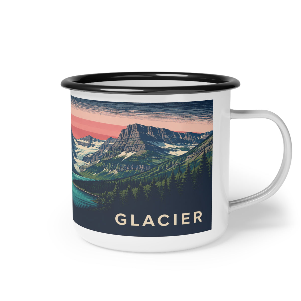 Glacier Scenic Mug for Camping & Outdoors