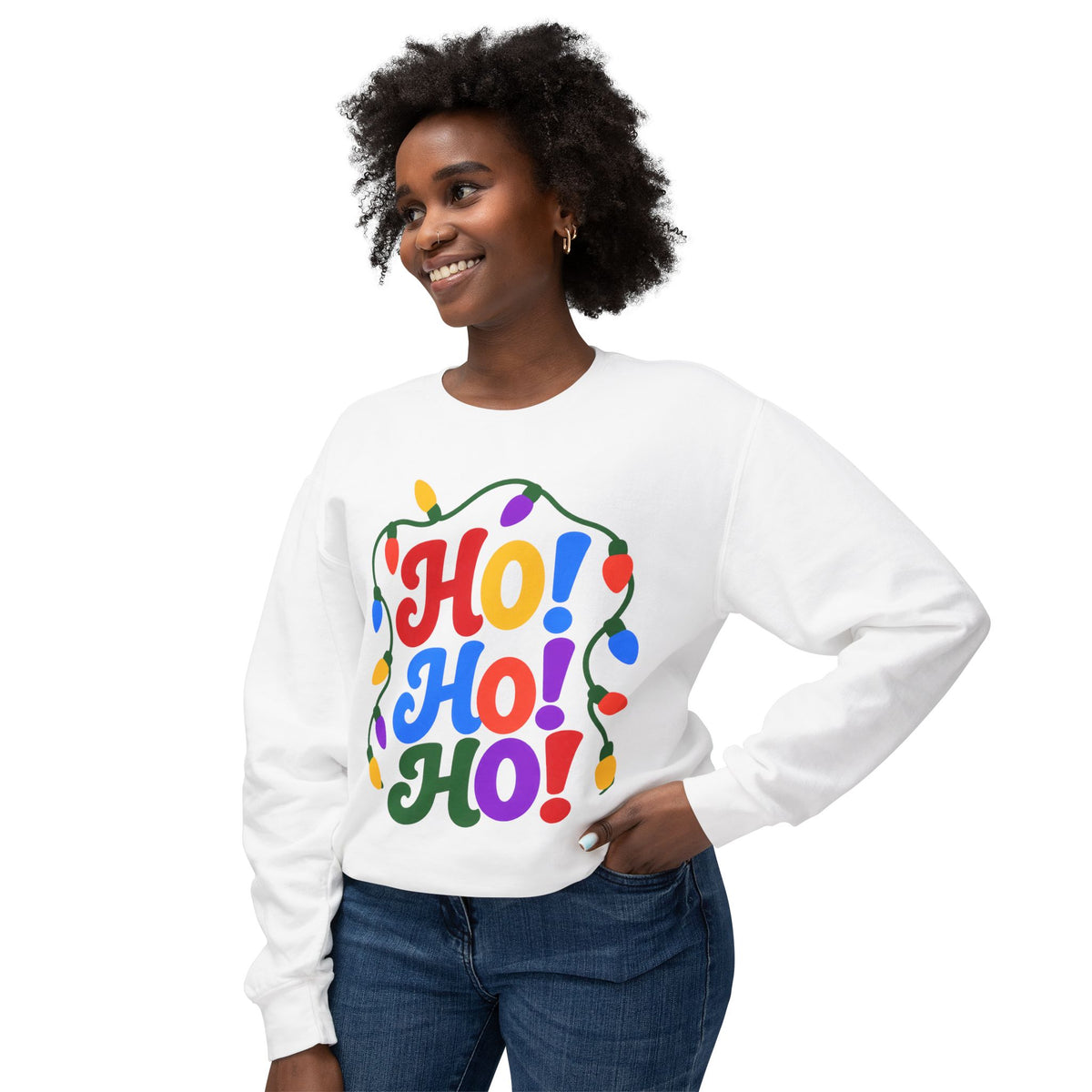 Ho Ho Ho Christmas Holiday Crewneck Sweatshirt