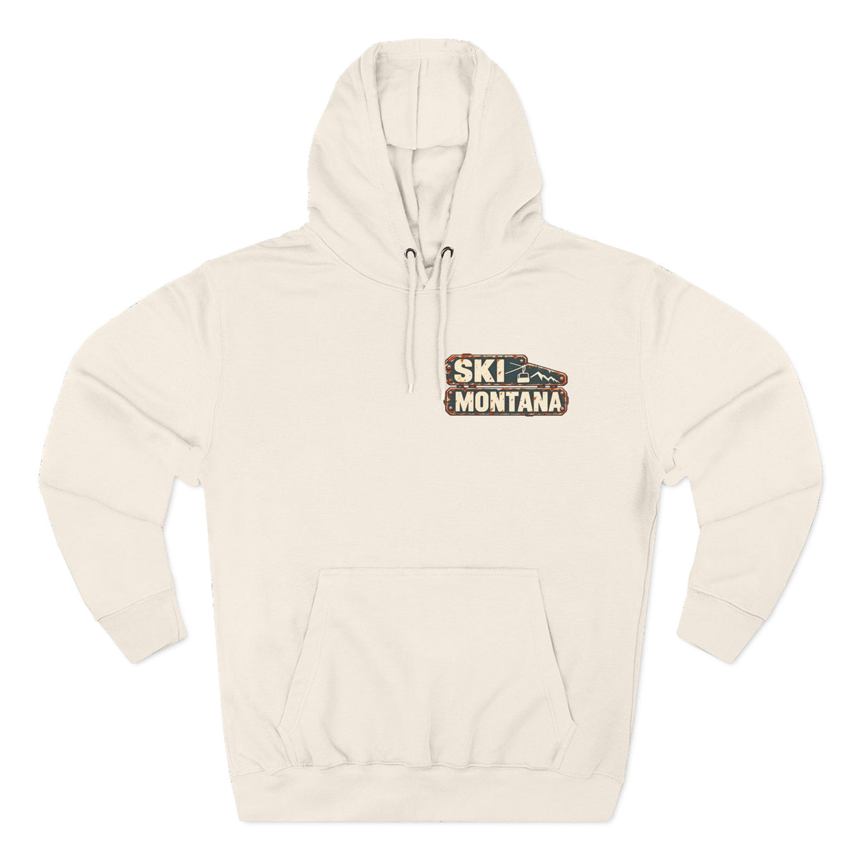 Ski Montana Resort Signs Hoodie