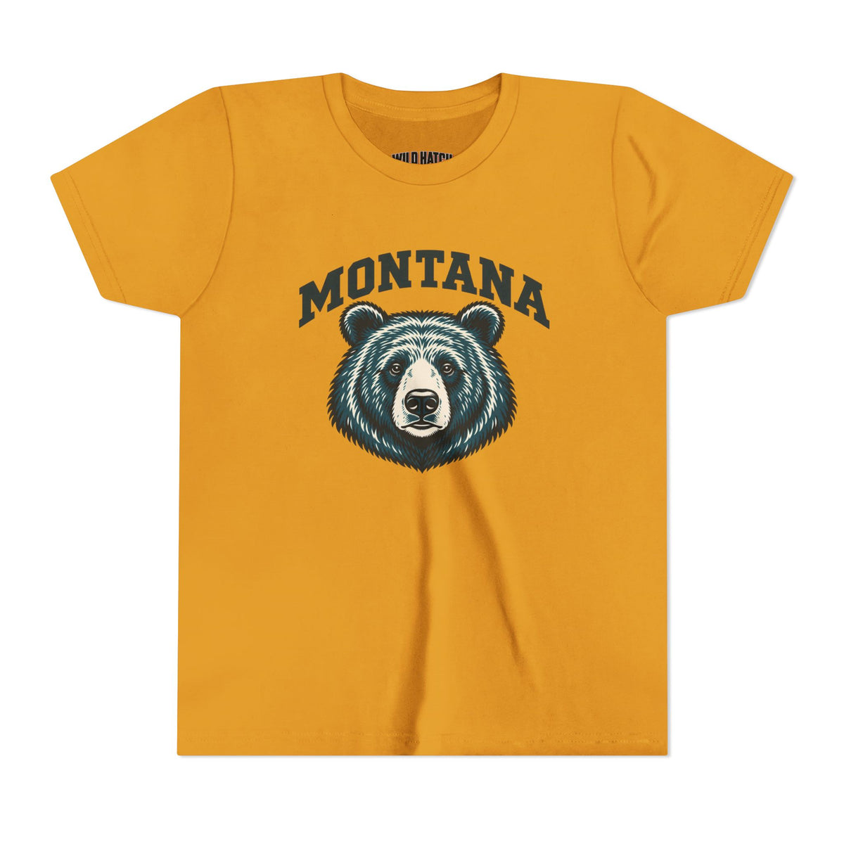 Montana Bear Youth Tee, Maroon or Teal