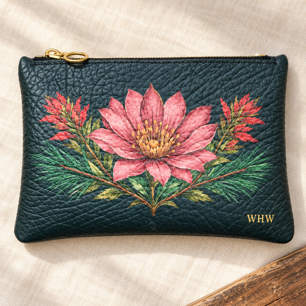 High Meadow Leather Clutch Bag