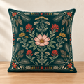 High Meadow Velvet Pillow, Teal