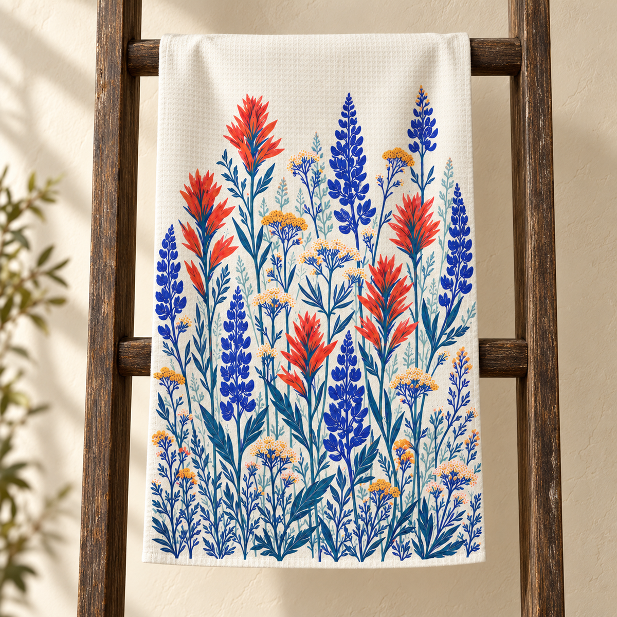 Lupine & Indian Paintbrush Tea Towel