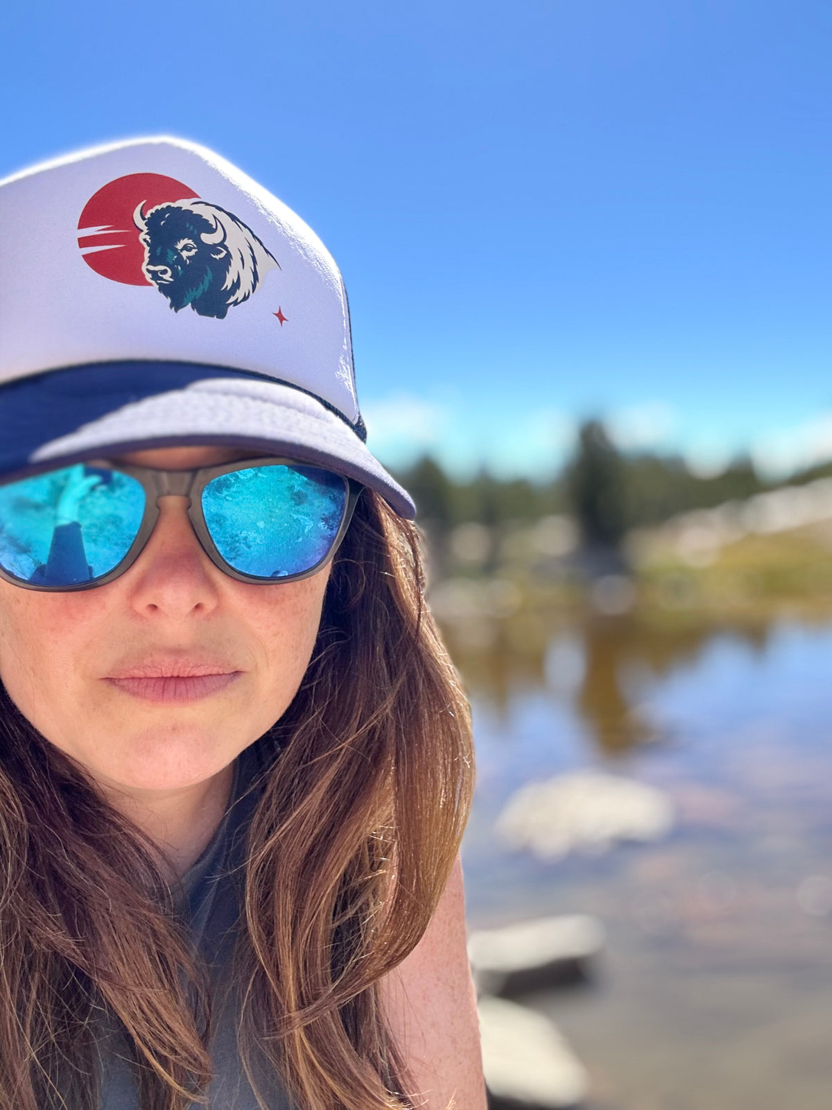 Buffalo Sunset Foam Trucker Hat