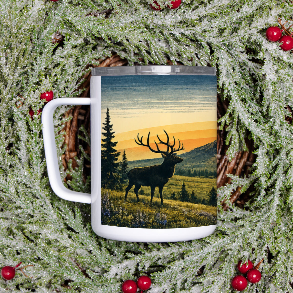 Elk Travel Mug w/ Lid 10 oz.