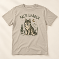 Wildlings Pack Leader wolf sand youth tee flat lay